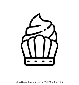 Cupcake Line Symbol. Vektorsymbol für Ihre Website, Ihr Handy, Ihre Präsentation und Ihr Logo-Design.