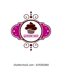 Cupcake Logo Concept Elegant Style Stock Vector (Royalty Free ...