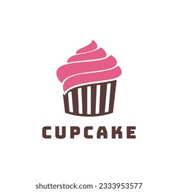 Cupcake logo design creative idea