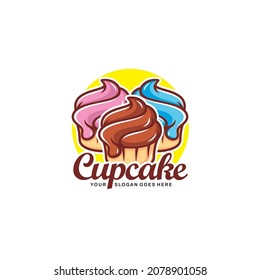 Cupcake-Logo-Design, Vektorgrafik
