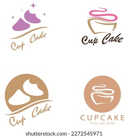 Cupcake Logo design vector illustration template. Cupcake bakery icon.cake store,caker shop ,vector