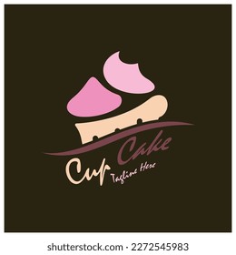 Cupcake Logo design vector illustration template. Cupcake bakery icon.cake store,caker shop ,vector