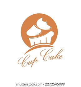 Cupcake Logo design vector illustration template. Cupcake bakery icon.cake store,caker shop ,vector