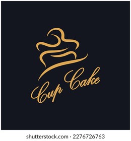 Cupcake Logo design vector illustration template. Cupcake bakery icon.cake store,caker shop ,vector