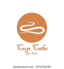 Cupcake Logo design vector illustration template. Cupcake bakery icon.cake store,caker shop ,vector