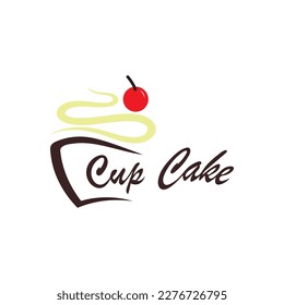 Cupcake Logo design vector illustration template. Cupcake bakery icon.cake store,caker shop ,vector