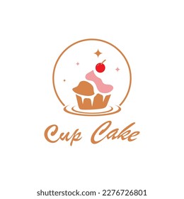 Cupcake Logo design vector illustration template. Cupcake bakery icon.cake store,caker shop ,vector