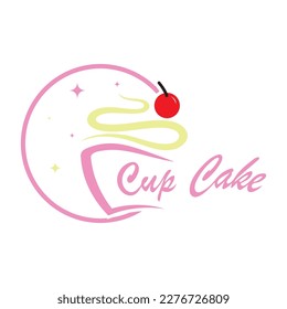 Cupcake Logo design vector illustration template. Cupcake bakery icon.cake store,caker shop ,vector