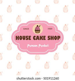 cupcake logo and pattern