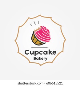 Cupcake Logo Simple Stock Vector (Royalty Free) 606615521 | Shutterstock