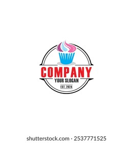 cupcake logo , sweet cake logo