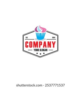 cupcake logo , sweet cake logo