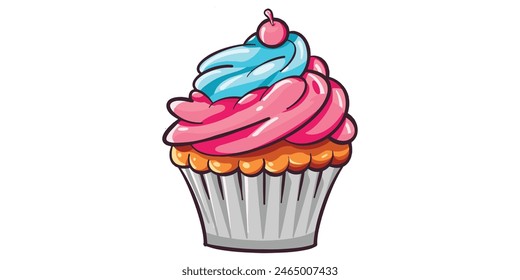 cupcake logo Vector icon art