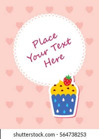 cupcake message card