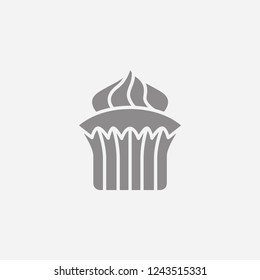 Cupcake Modern Simple Vector Icon