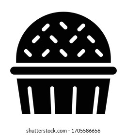 Icono de estilo sólido, bien hecho al horno