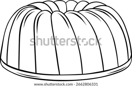 cupcake pan doodle in black and white sketch style. Versatile baking vector icon suitable for labels, cookbooks and kitchenware packaging