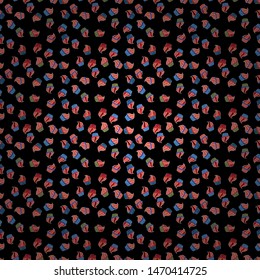 Cupcake pattern. Seamless of hand drawn vintage cute cupcakes and muffins. Vector illustration. Nice birthday pattern on blue, pink and black.