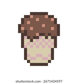 Cupcake Pixel Art para sus necesidades
