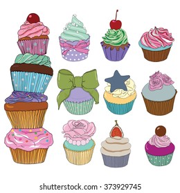 Cupcake set collection