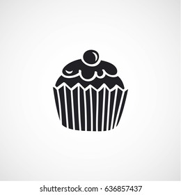 Cupcake silhouette icon
