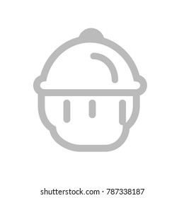 Cupcake silhouette icon vector illustration