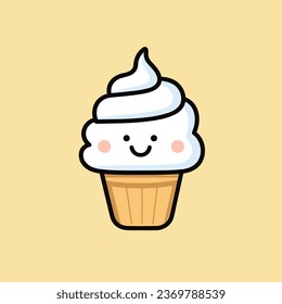 bizcocho con cara sonriente