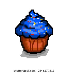 Cupcake con chispas en la parte superior