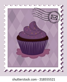 cupcake stamp