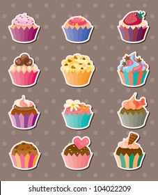 cup-cake stickers