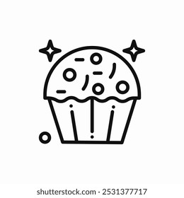 cupcake sweat icon sign vector