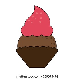 Cupcake sweet dessert
