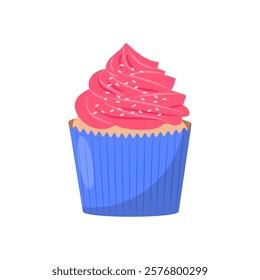 Cupcake, Sweets Vector Illustration Isolated