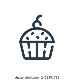 Cupcake with Unique Frosting Design