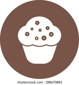 Cupcake, valentine, celebration icon vector image.Can also be used for valentine, love, observances and holidays. Suitable for mobile apps, web pps and print media. 