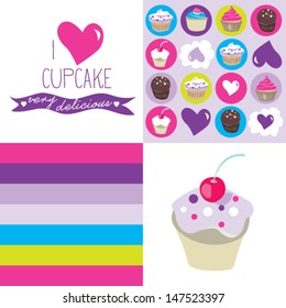 Cupcake vector