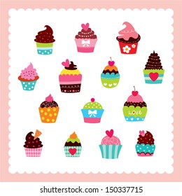 cupcake vector