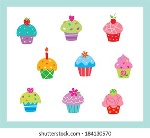 cupcake vector
