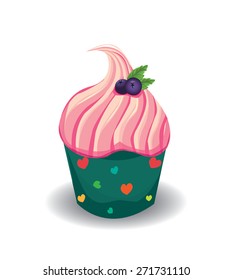Cupcake vector