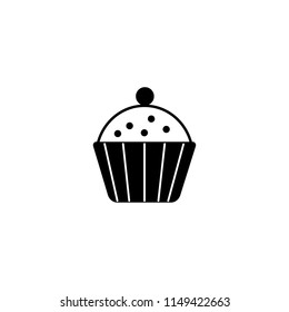 Cupcake vector icon