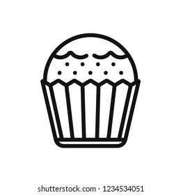 Cupcake vector icon
