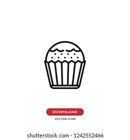 Cupcake vector icon