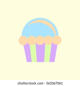 Cupcake vector icon