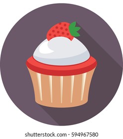 Cupcake Vector Icon