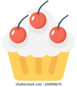 Cupcake Vector Icon
