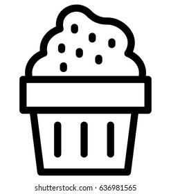 Cupcake Vector Icon