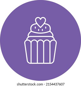 Icono vectorial de pastel. Se puede usar para imprimir, móviles y aplicaciones web.