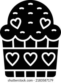 Cupcake vector icon. Can be used for printing, mobile and web applications.