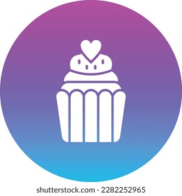 Cupcake vector icon. Can be used for printing, mobile and web applications.