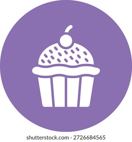 Cupcake Vector Icon Design Illustration